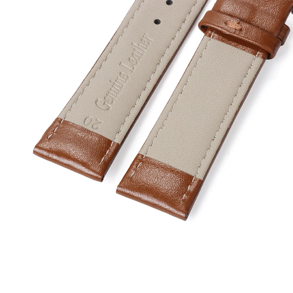 Leather Strap 12mm 13mm 14mm 15mm 16mm 17mm 18mm 19mm 20mm 21mm 22mm 23mm 24mm Soft Watchband for Men Women Universal Bracelet