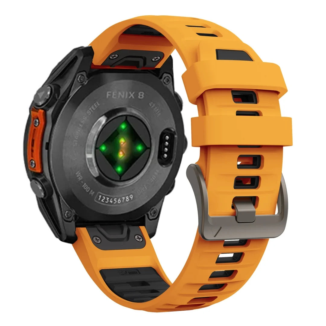 QuickFit 22mm 26mm Silicone Strap For Garmin Fenix 8 7 7X 7Pro 6X 6 5 5X/Epix 2 47mm 51mm Sport Breathable Bracelet Watch Band
