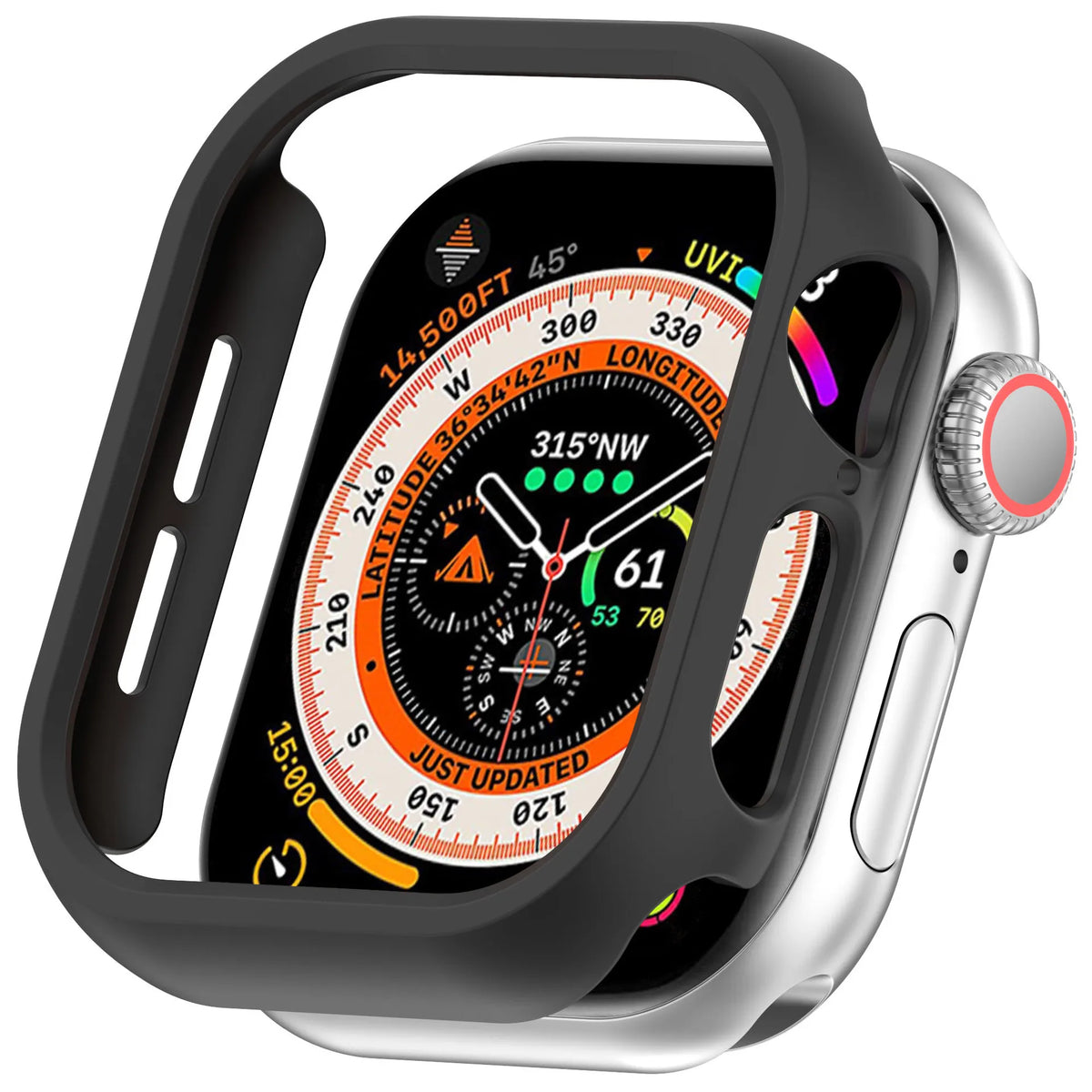 Cover For Apple Watch Case 46mm 42mm 41mm 45mm 44mm 40mm 38mm Accessories PC Protector bumper iWatch Series 11 10 9 7 8 6 se 5 4