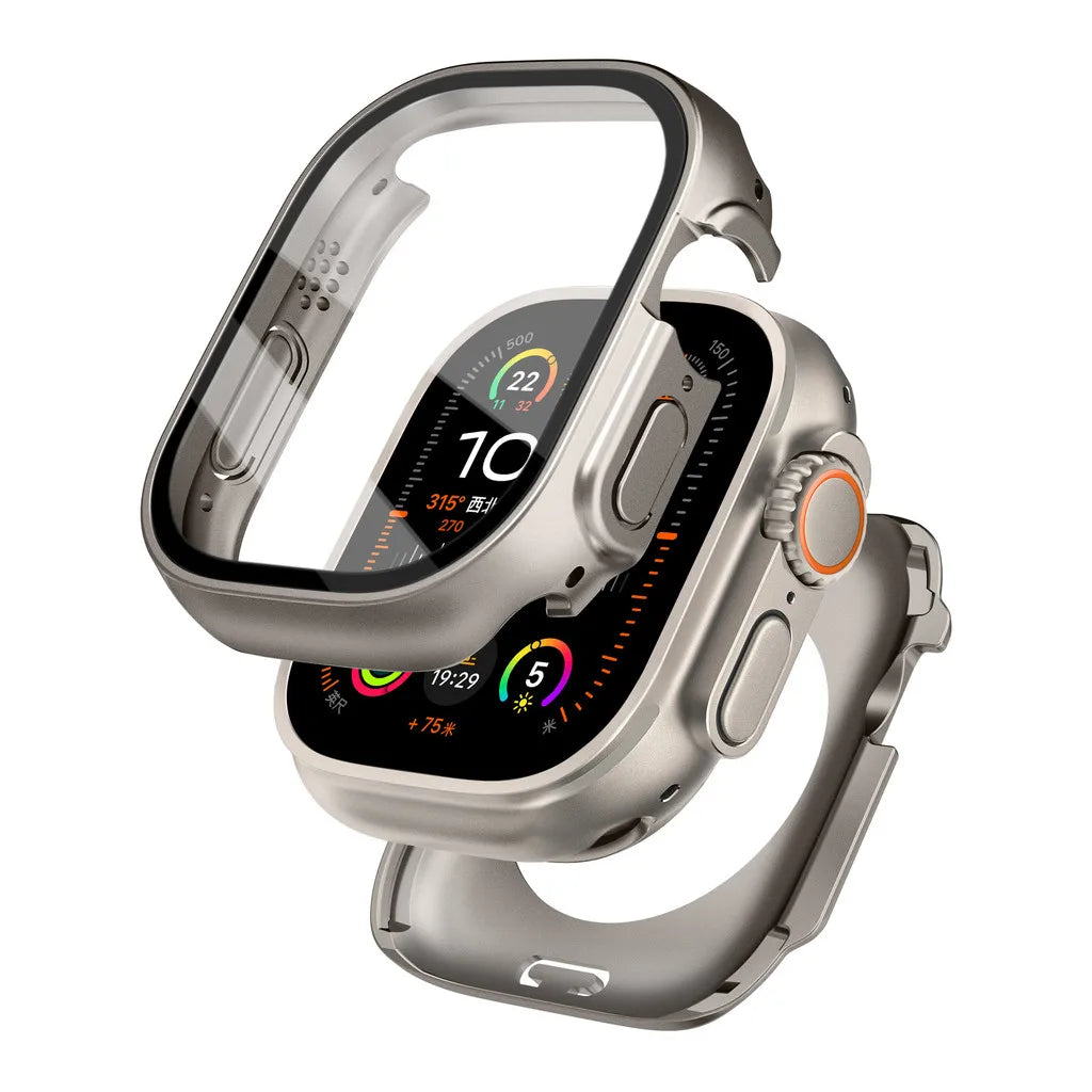 360 Full Waterproof Case Tempered Glass Cover for Apple Watch 49mm 46mm 45mm 44mm IWatch Series 10 9 8 7 4 5 6 Se 41mm 40mm 42mm