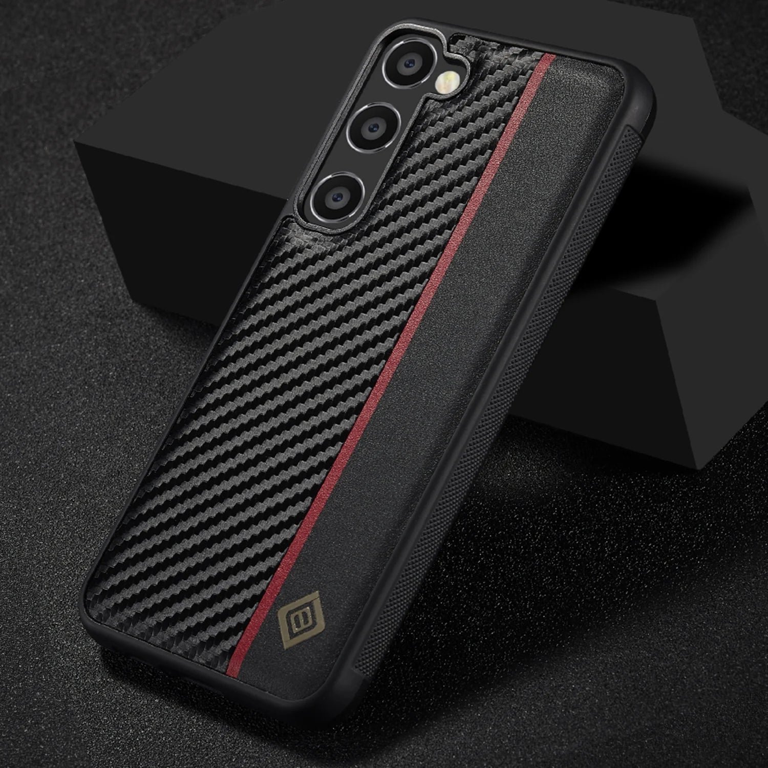 Carbon Fiber Leather Case for Samsung Galaxy S25 S24 S23 Ultra S21 S20 FE S10 S22 Plus Note 20 10 Shockproof Microfiber Cover