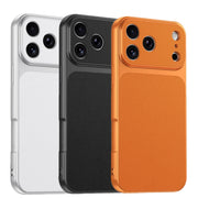 Luxury Lychee Patterned Leather Phone Case For iPhone 17 Air 16 15 14 Plus 13 12 11 Pro Max 16e Armor Shockproof Bumber Cover