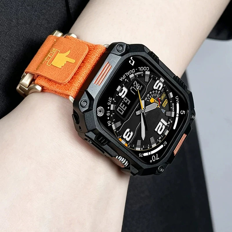 Metal Armor Case For Apple Watch Ultra 3 11 10 9 8 7 6 Se 5 Titanium Shockproof Protective Cover For iWatch 44mm 45mm 46mm 49mm