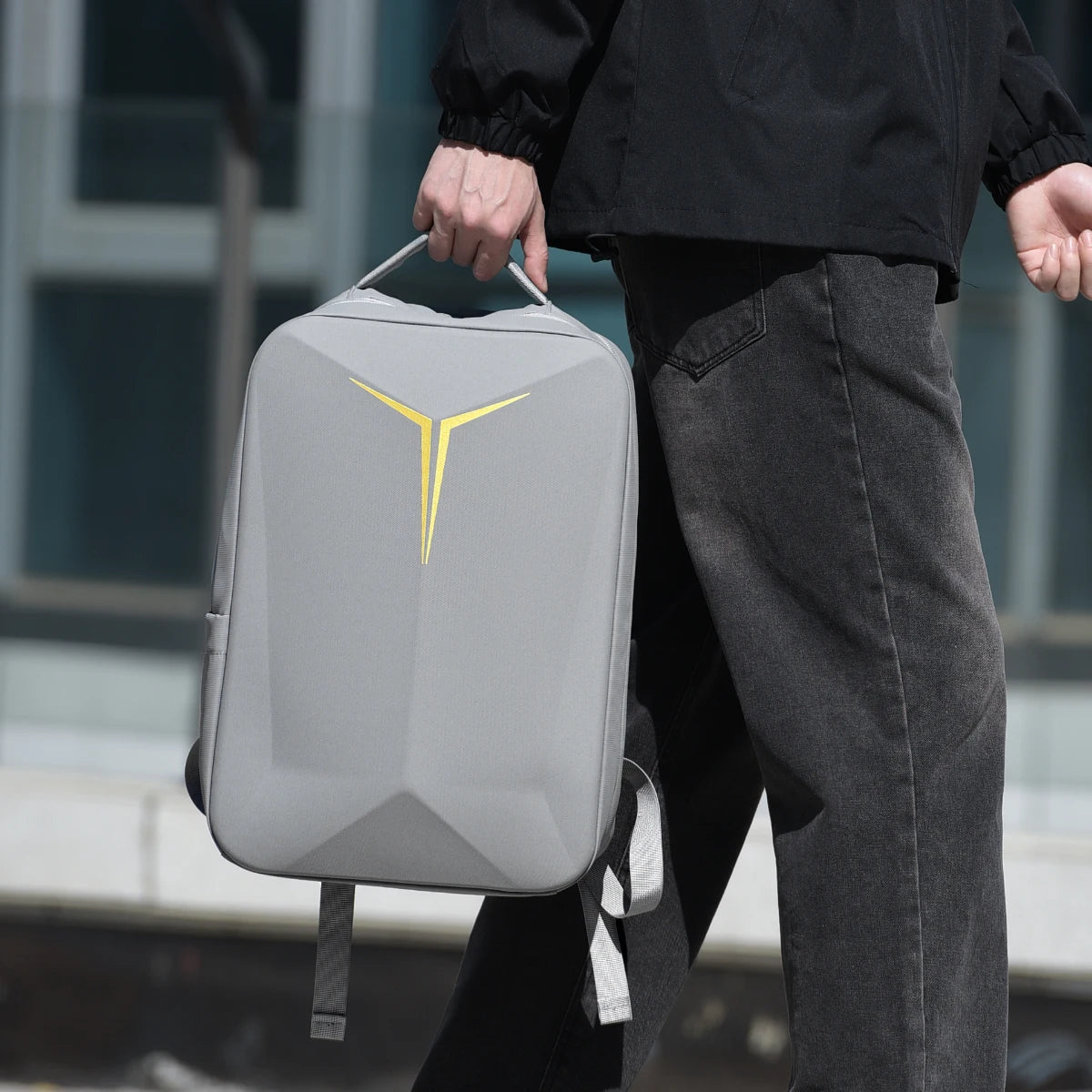 Hard-Shell Gaming Backpack, Cross-Border Fashion School Bag, Laptop Bag, Business Travel 18inch Laptop Bag, Commuting and Business Trip Travel Bag