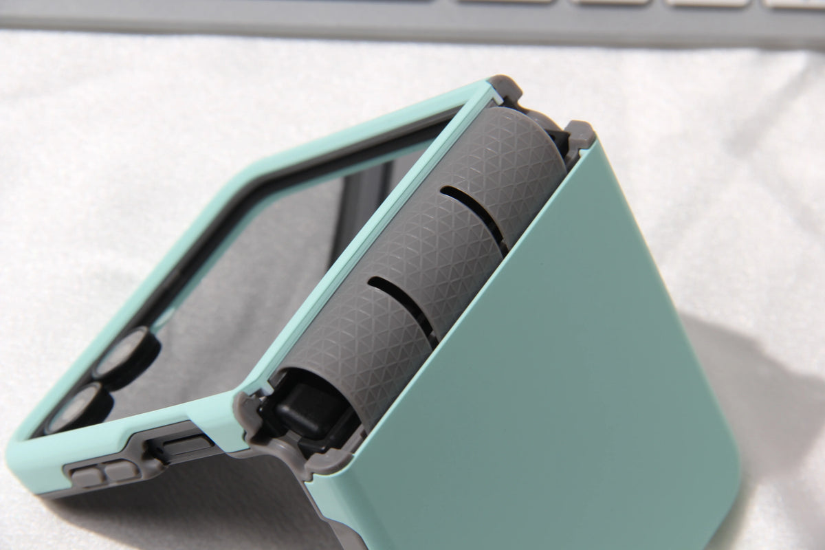 Case for Samsung Galaxy Z Flip 8 7 6 5 with Hinge Connection Luxury 2 IN 1 Hard PC+Soft TPU Shockproof Armor Phone Cover Funda