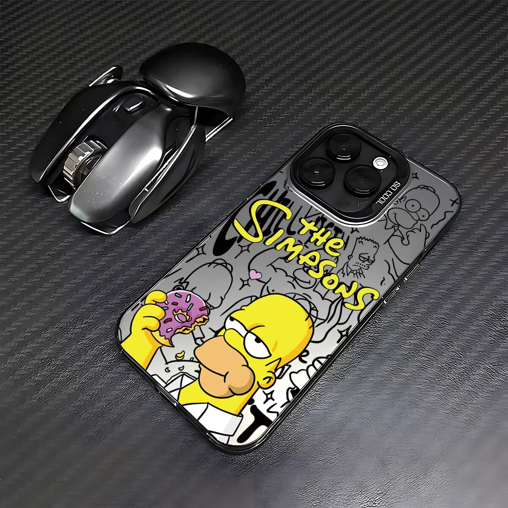 Fun Cartoon S-Simpsons Hot Phone Case for Samsung Galaxy S26 S25 S24 S23 S22 S21 S20 Note20 FE Ultra Edge Plus 4G 5G Matte Cover