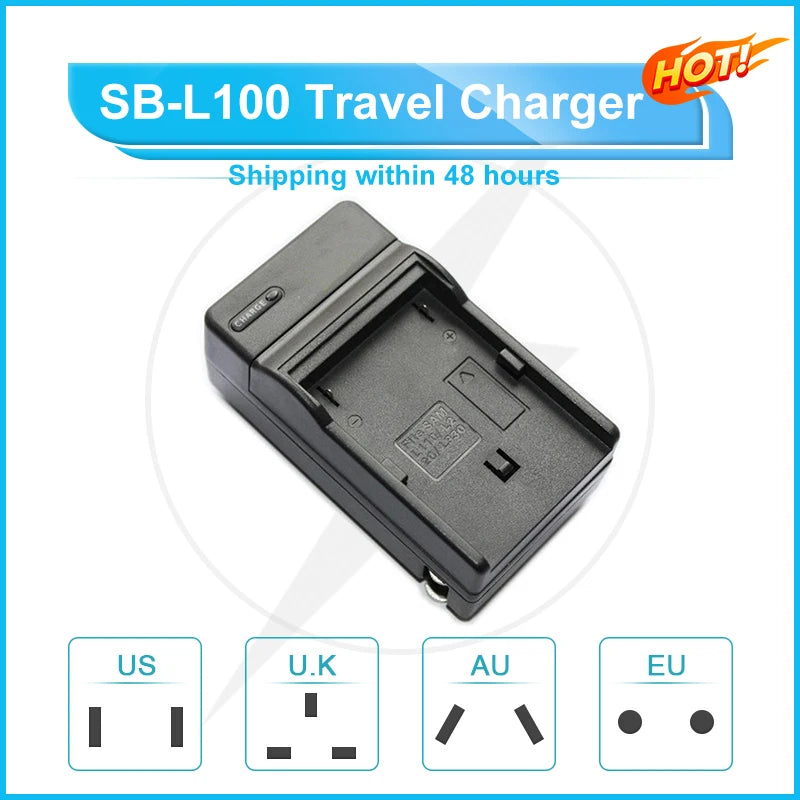 SB-L110 SB-L220 SB-L330 Battery Travel Charger for Samsung Cameras VP-26i SCD20 SCD22 SCD27 SCD70 SCD180 SCL700 VMA930 VM-B710