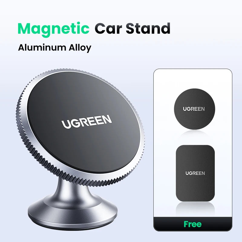 UGREEN Magnetic Car Phone Holder for iPhone 15 14 13 Samsung Xiaomi Car Holder for Phone for Dashboard Mobile Phone Holder Stand
