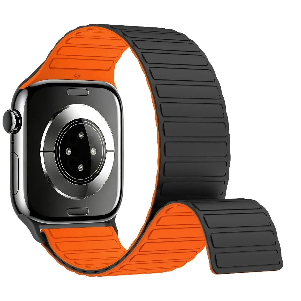 Magnetic Strap For Apple Watch Band 46mm 42 44 Loop Wristband For iWatch Series 12 11 10 9 8 7 SE 3 Ultra 4 49mm Bracelet Correa