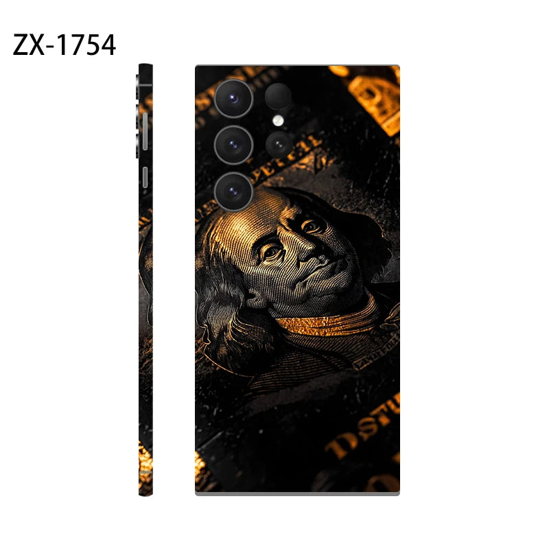 Skin Sticker for Samsung Galaxy S24 S23 S22 S25 Ultra S25 EDGE Decals Back Film Cover Screen Protector Wrap Ultra Thin