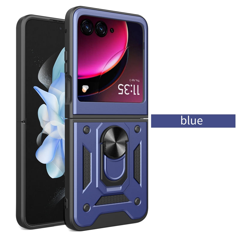 Armor Shockproof Case For Motorola Razr 60 50 40 Ultra Moto Razr+ Plus 2025 2024 2023 Cover With Ring Stand Holder Coque Fundas