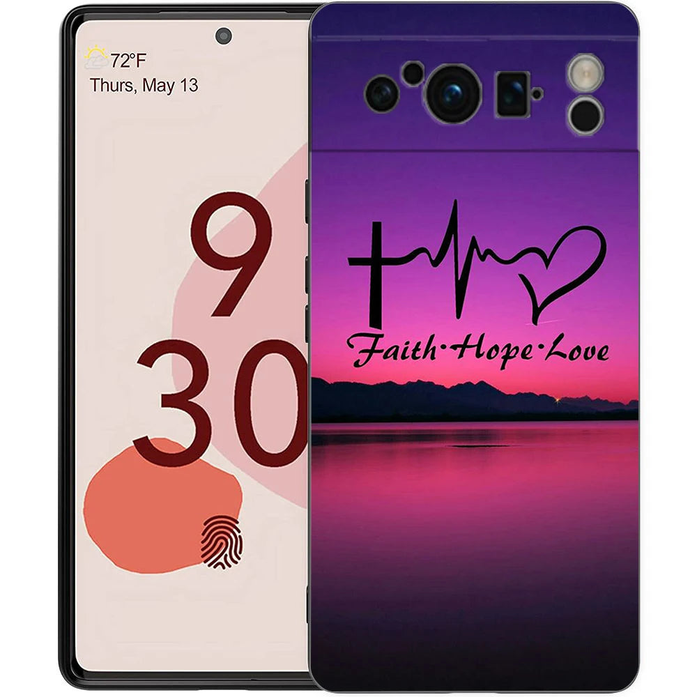 Faith Christian Religious Jesus Clear For Google Pixel 9 8 7 6 7A 6A Pro Shockproof Soft TPU Cover Pixel 9 Pro XL Phone Case Bag