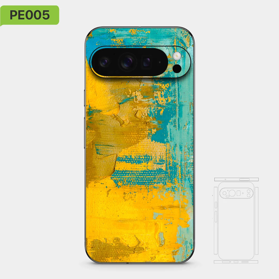Colorful Decal Skin for Google Pixel 10 9 8 7 Pro 9A Back Screen Protector Film Cover Case Macaroon Wrap Matte Sticker