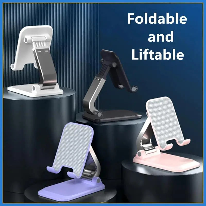 Foldable ABS Desktop Mobile Phone Stand For iPad iPhone Smartphone Support Tablet Desk Cell Phone Portable Holder Bracket