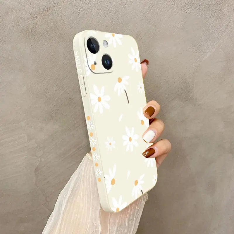 Plain Daisies Phone Case For iPhone 14 13 12 11 Pro Max Mini X XR XS MAX SE2020 8 7 Plus 6 6S Plus Cover