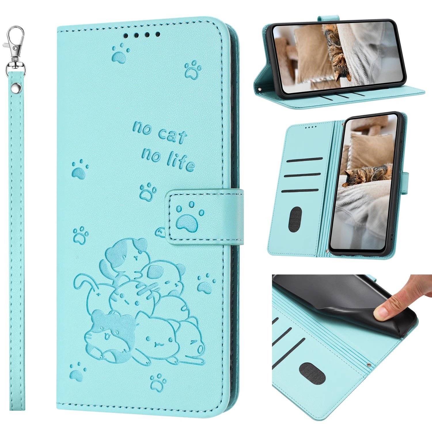 Luxury Flip Leather 3D Cute Cat Wallet Case For Google Pixel 7 8 10 9 Pro XL 6a 7A 8A 9A Magnetic Stand Phone Cover Coque Funda