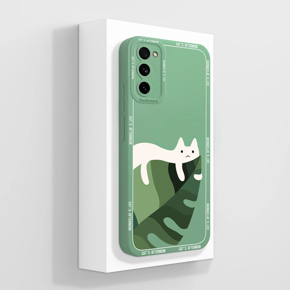 For Samsung S20 FE Ultra Phone Case Cute Back Cover For Galaxy S 20 S20FE S20Ultra Soft Liquid Silicone Full Protection Fundas