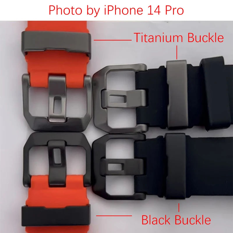 Sport Band For Apple Watch Ultra 2 10 9 8 7 6 SE 5 4 Soft Silicone Titanium Bracelet Strap For iWatch 42mm 44mm 45mm 46mm 49mm