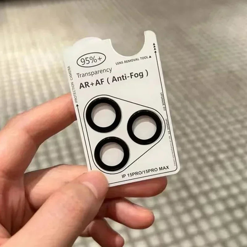 For iPhone 18 Pro Max Auto Snap AR Anti-Reflection Rear Camera Lens Protector One-Step Apply Lens Glass With Pry Opening