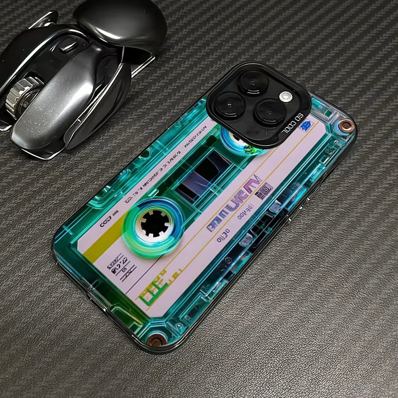Retro Cassette Tape Electroplate Phone Case For Samsung Galaxy S26 S23 S24 S25 Ultra S22 S21 S20 Plus FE A35 A54 A55 5G Cover