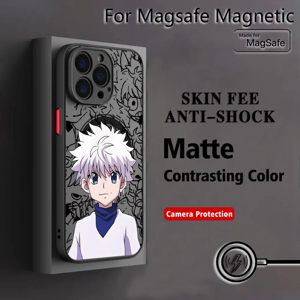 Anime Killua Hunter X Hunter Phone Case For Samsung Galaxy S26 S25 S24 S23 S22 S21 S20 FE Plus Ultra 5G Matte Magnetic Cover