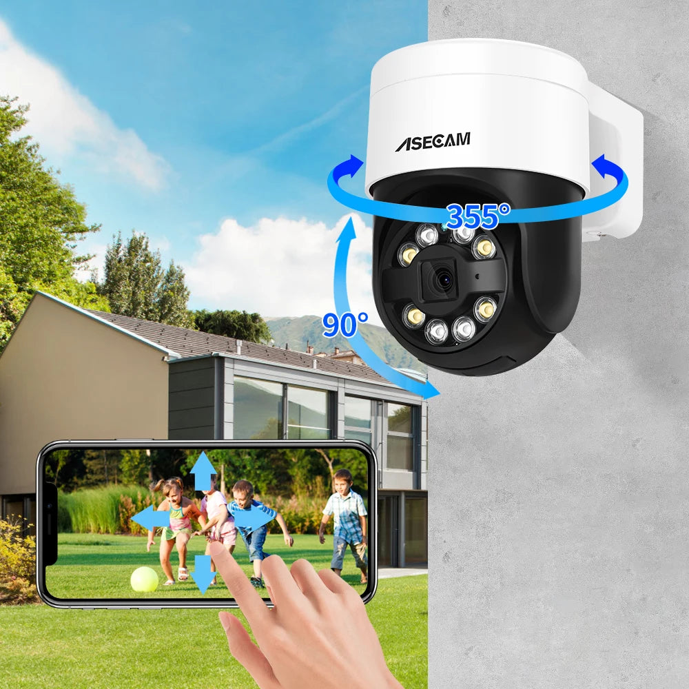 8MP 4K PTZ IP Camera Face Detection Audio POE Outdoor H.265 Onvif CCTV RTSP Color Night Vision AI Street Security Camera Xmeye