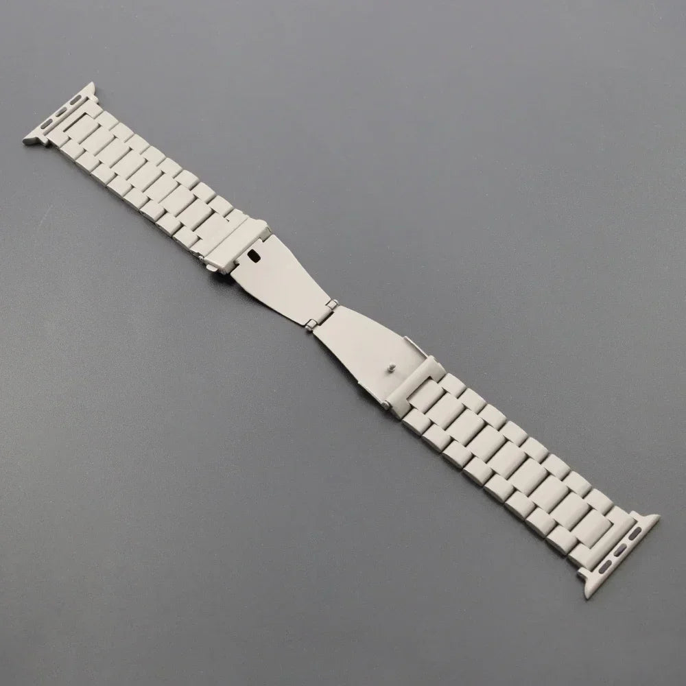 Stainless Steel Band for Apple Watch Ultra 4 3 2 49mm Series 12 11 10 46mm 45mm 44mm 42mm Metal Strap for IWatch 9 8 7 6 SE3 5 4