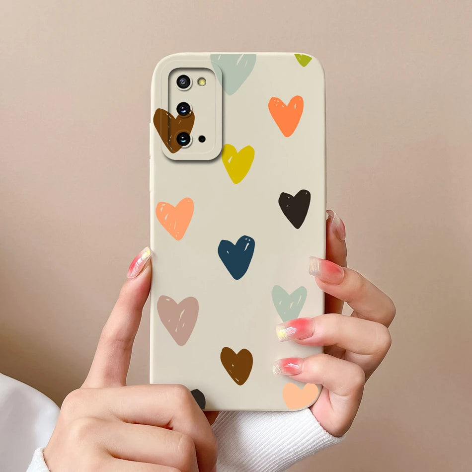 For Samsung S20 FE Plus Ultra Phone Case Funny Camera Protection New Liquid Silicone Cover For Galaxy S20FE S 20 S20Plus Funda