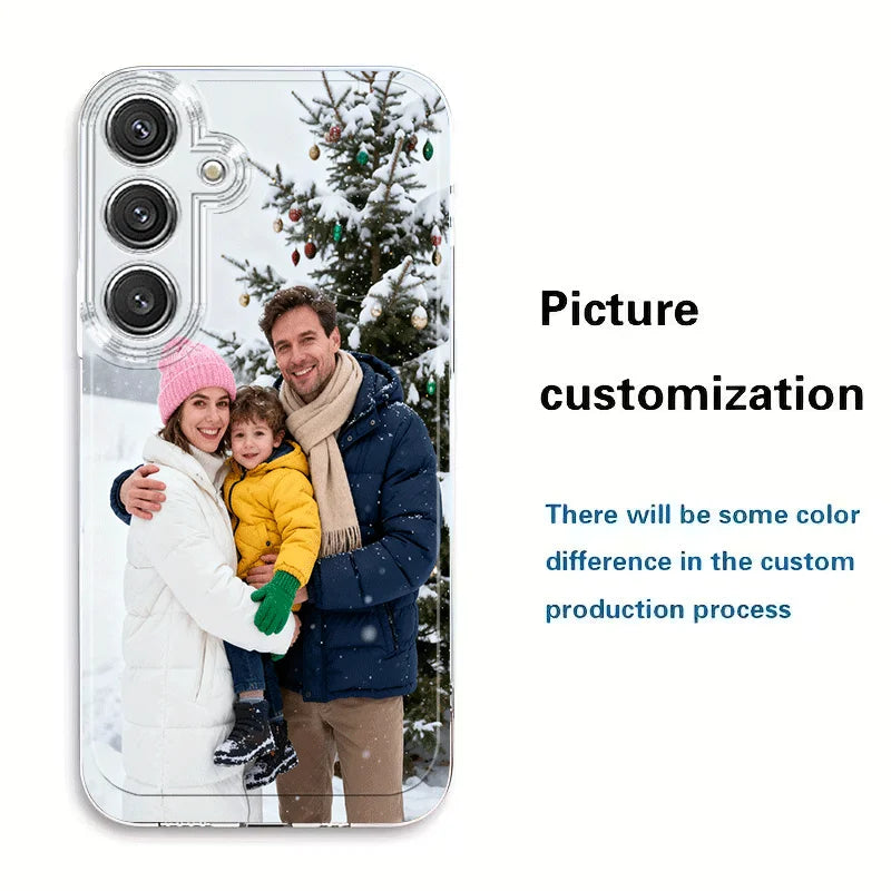 DIY Customized Photo Clear Phone Case For Samsung Galaxy S25 S24 S23 S22 S21 S20 S10 S9 Note 10 20 ULTRA PLUS FE PRO 4G 5G