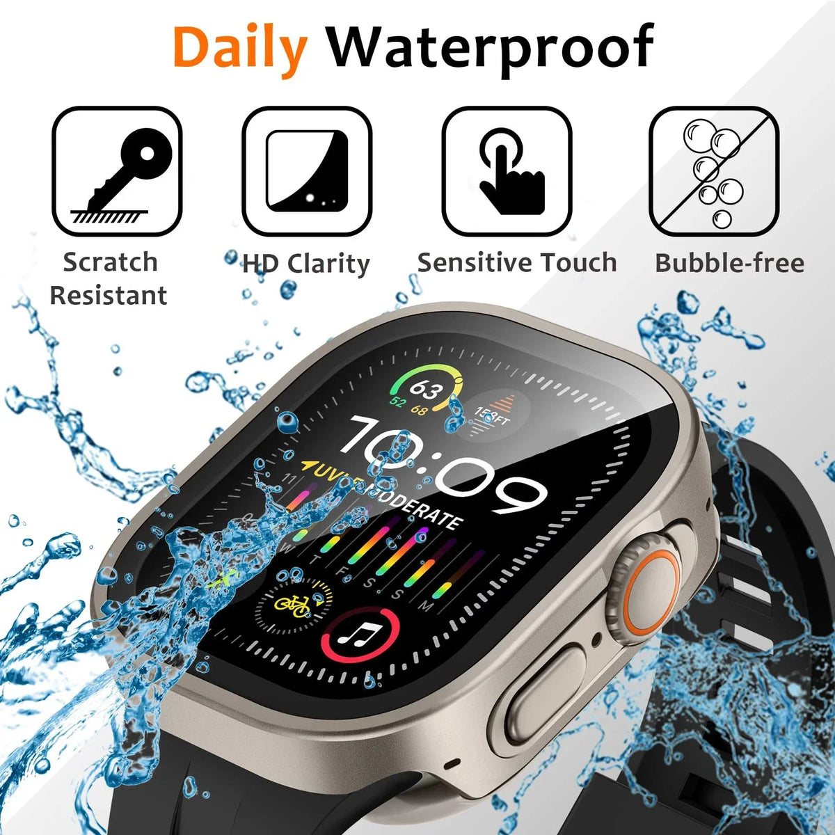 Aluminum Alloy Case for Apple Watch Ultra 3 2 1 49mm 45mm 44mm Full Coverage Waterproof For Iwatch Series 11 10 46mm 9 8 7 6 SE