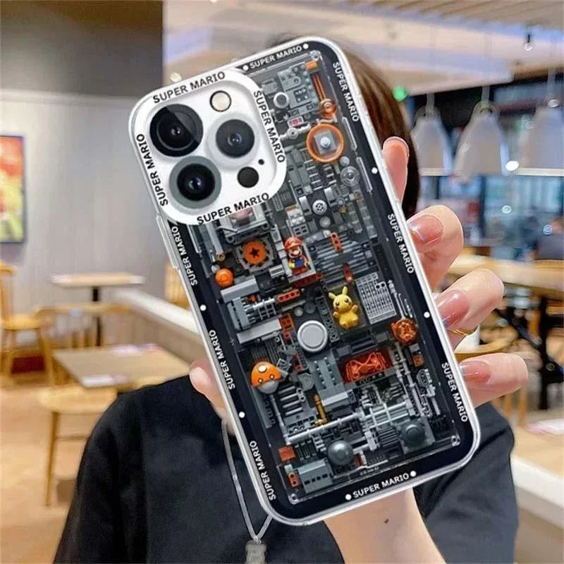 Building Blocks M-Marios Case For Samsung Galaxy S24 S23 S22 Ultra S21 S20 FE Note 20 10 Plus A15 A25 A35 A55 TPU Silicone Cover