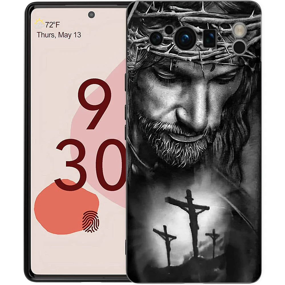 Faith Christian Religious Jesus Clear For Google Pixel 9 8 7 6 7A 6A Pro Shockproof Soft TPU Cover Pixel 9 Pro XL Phone Case Bag