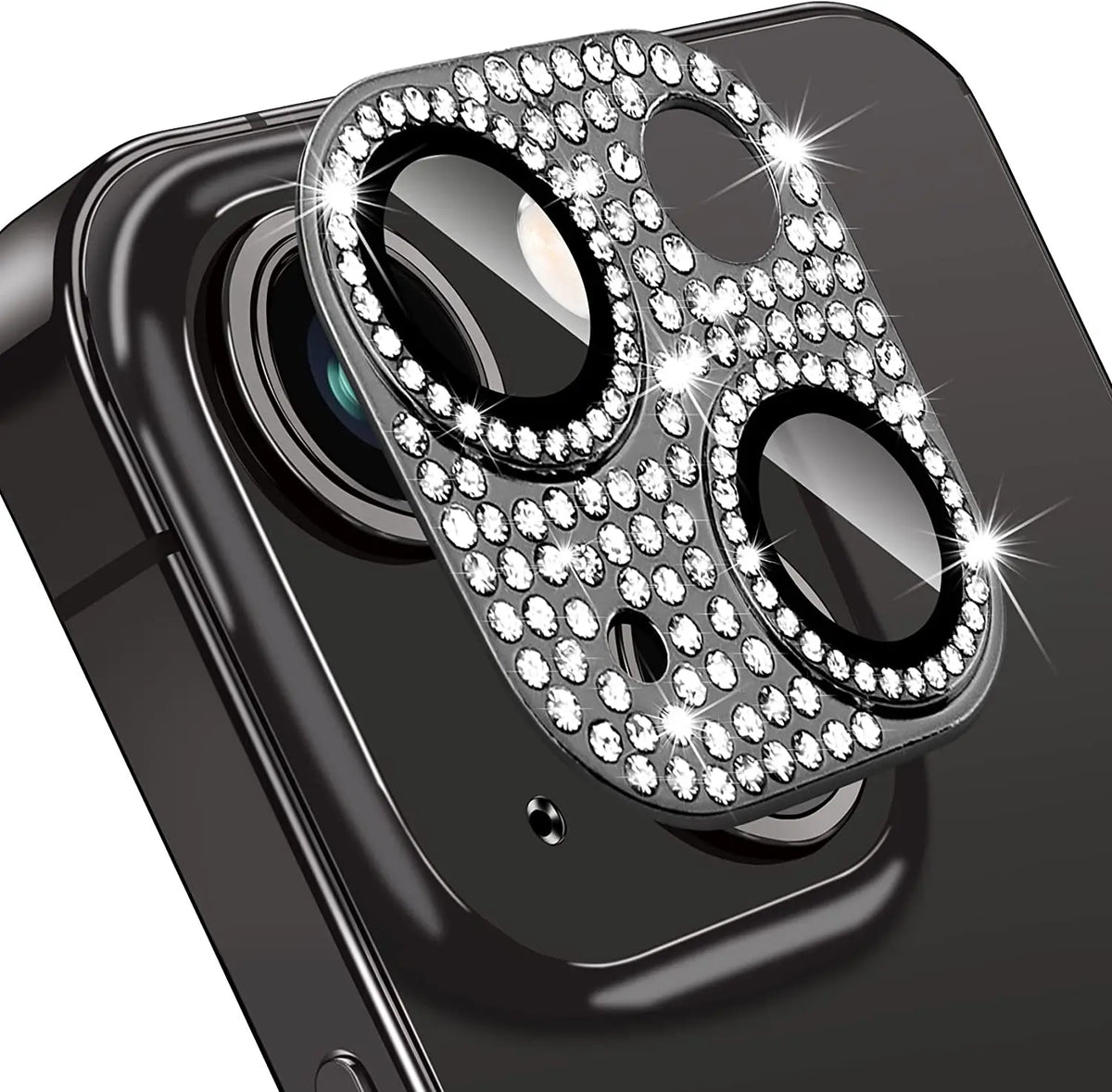 Glitter Diamond Camera Lens Protector Case Cover For iPhone 16 15 14 Plus 13 Pro Max 12 Mini 11 Women Protection Phone Accessory