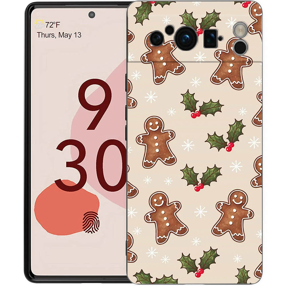 For Google Pixel 10 Pro Phone Case Pixel 9 Pro XL TPU Case Pixel 8 Pro 9A 8A 7A 7 6A 6 Pro Soft Cover Cartoon Christmas