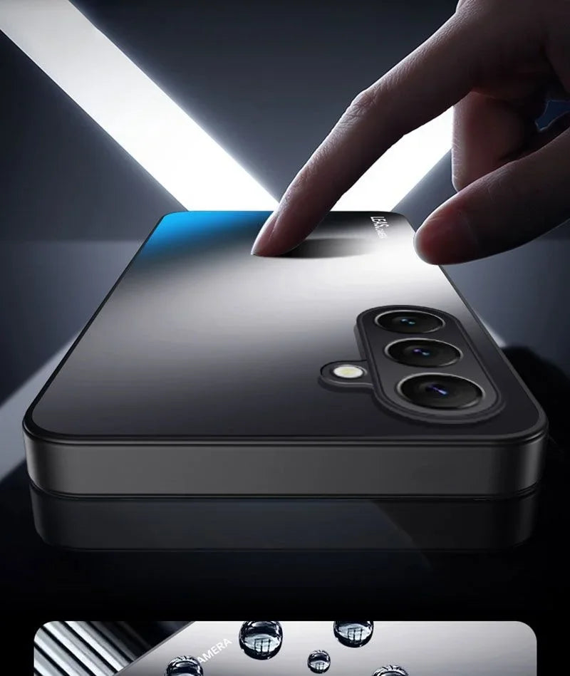 For Samsung Galaxy S25FE S25 S24Plus Case Hard Matte With Ring Magnetic Protective Back Cover Case For Samsung S24 S23 S22 Ultra