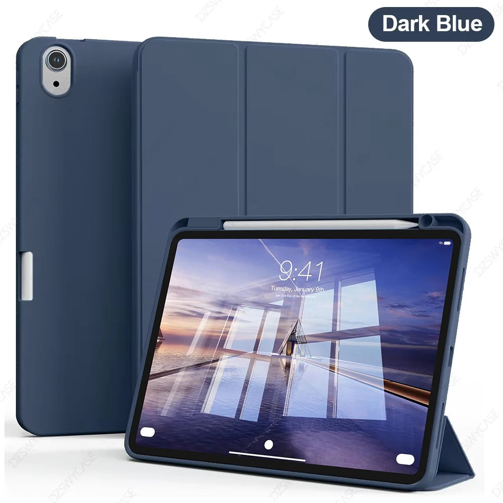 Case for iPad Air 11 M4/M3/M2 (2026/2025/2024), iPad Air 5/4 (2022/2020 5th/4th Generation 10.9-Inch), with Pencil Holder Cover