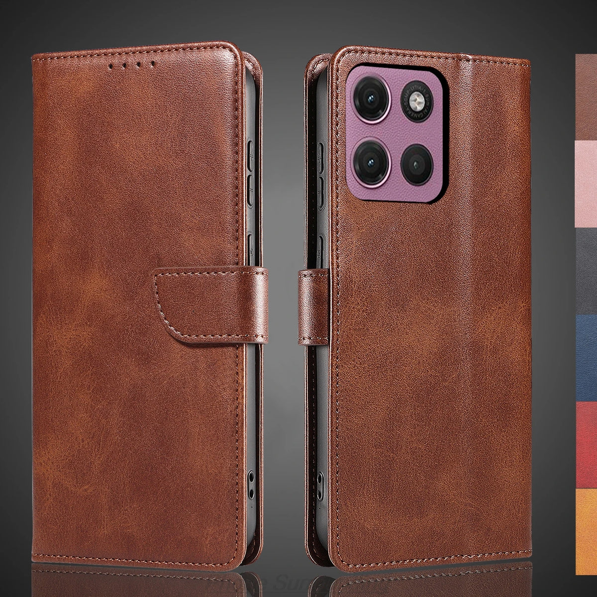 Wallet Flip Cover Leather Case for Motorola Moto G17 / G17 Power Pu Leather Bags protective Holster Capa Fundas Coque