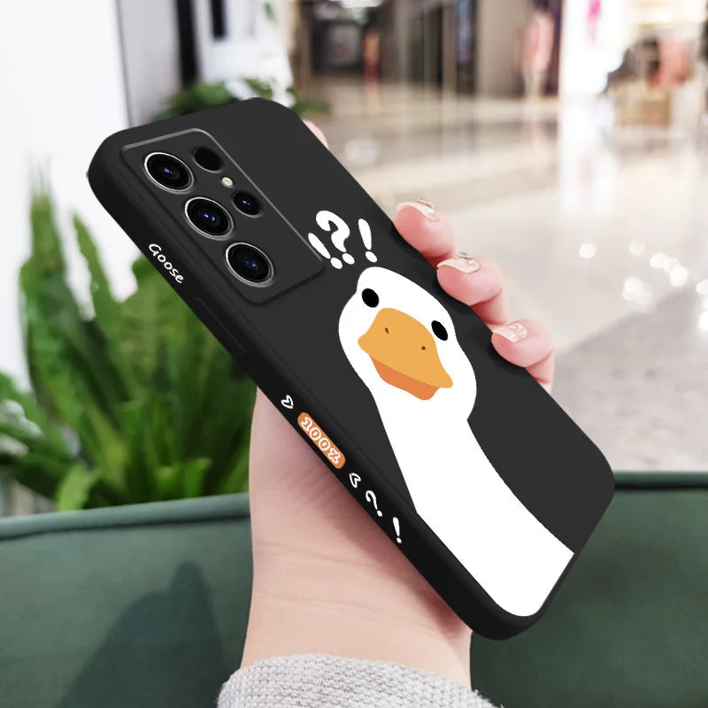 Doubt Goose Phone Case For Samsung Galaxy S25FE S24 S23 S22 S21 S20 Ultra Plus FE S10 S9 S10E Note 20 ultra 10 9 Plus Cover