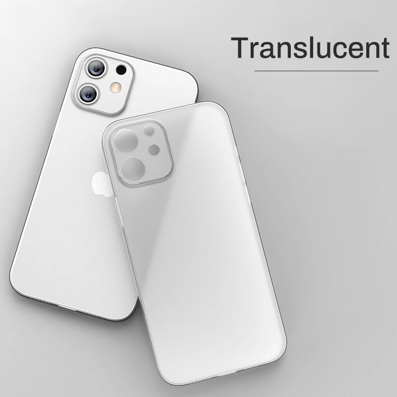 New Ultra Thin Matte Phone Case For Iphone 11 12 13 14 15 16 Plus Pro Max Mini X Xr XsMax Slim Cover Cases