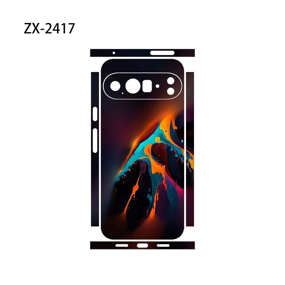 Creative Skin Wrap for Google Pixel 10 9 8 7 Pro 6 6A Back Screen Protector Film Cover Case Macaroon Wrap Sticker