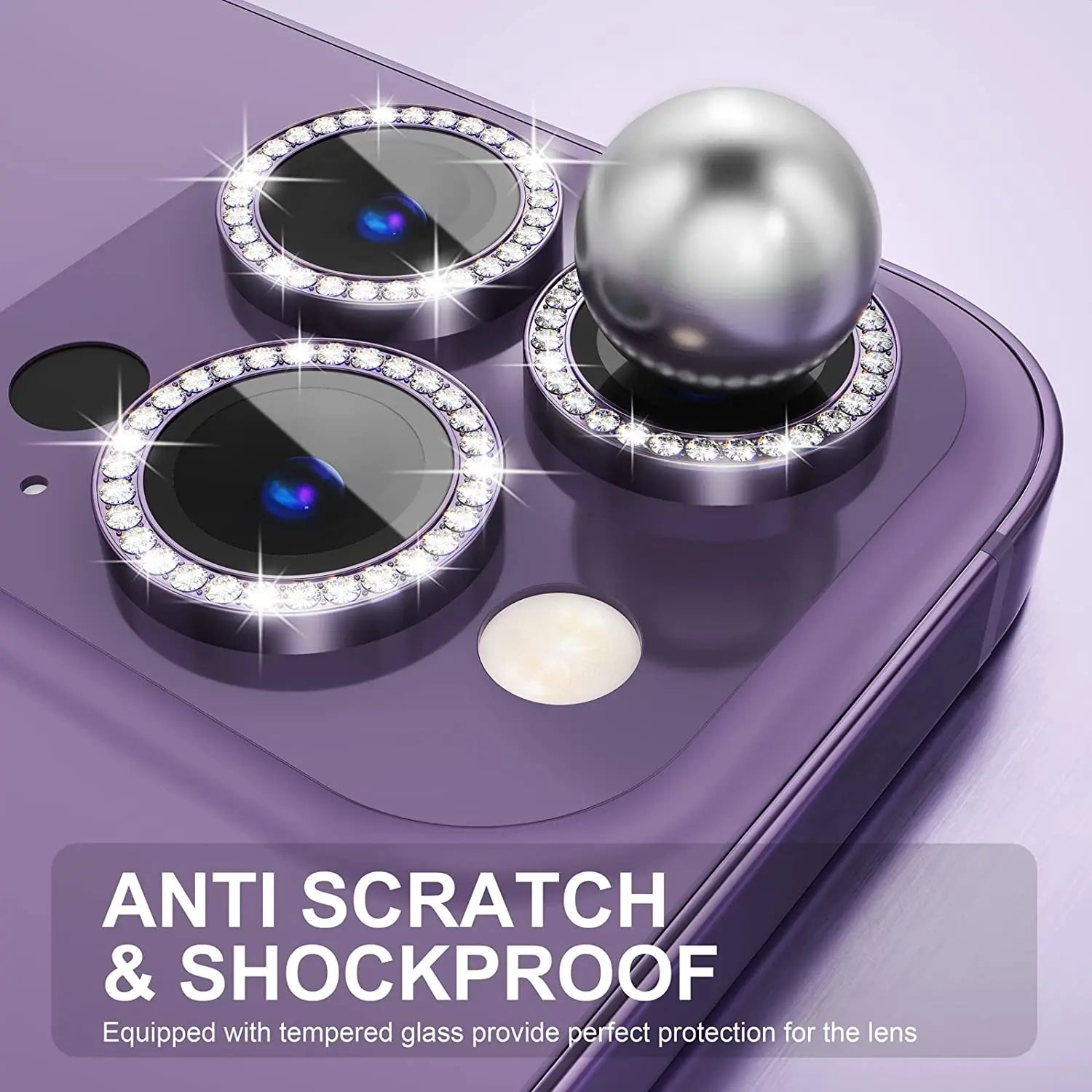 Glitter Diamond Camera Lens Protector Cover for iPhone 17 Air 16 E 16E 16Pro 15 14 Pro Max Plus 13 12 Mini 11 14Pro 13Pro