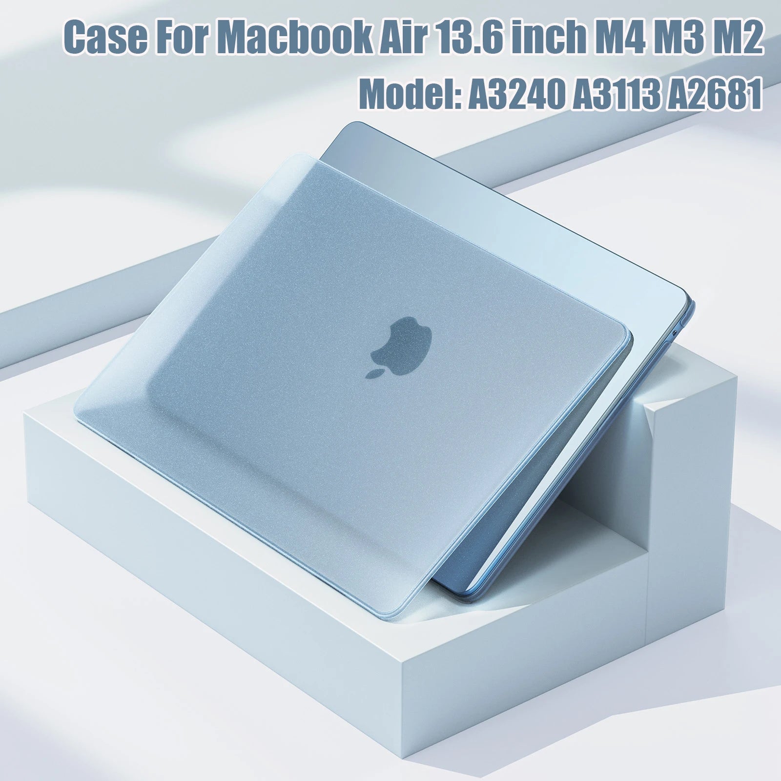 2026 Laptop Case For Macbook Air 13.6 inch M5 M4 M3 M2 2026 2025 2024 2022 A3240 A3113 A2681,Ultra Thin Matte Case