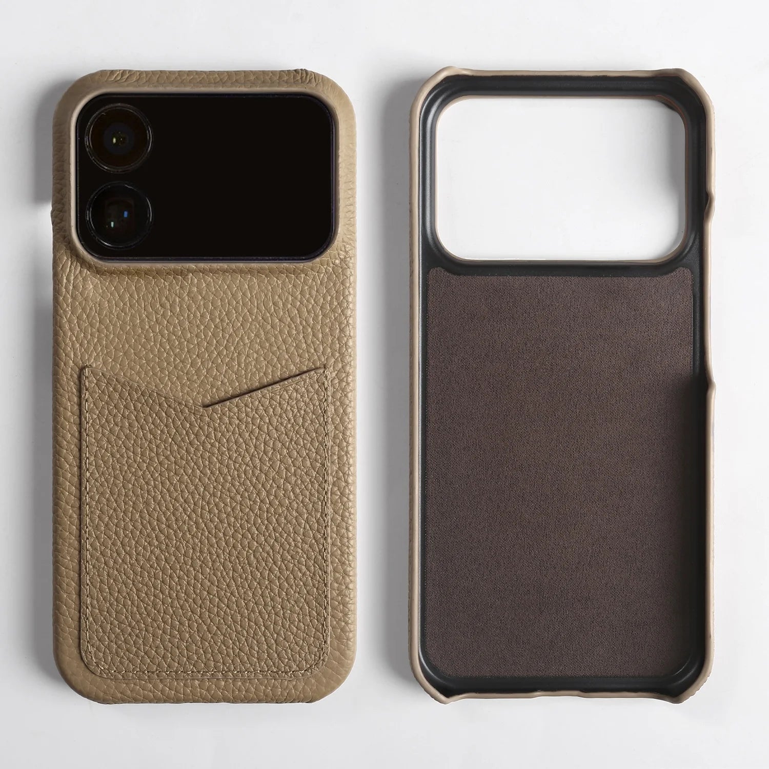 Premium Card Slot Genuine Leather Case For iphone 17 Pro Max 16 15 14 16e 17e 12 13 Mini 11 Phone Back Cover Case Coque Funda