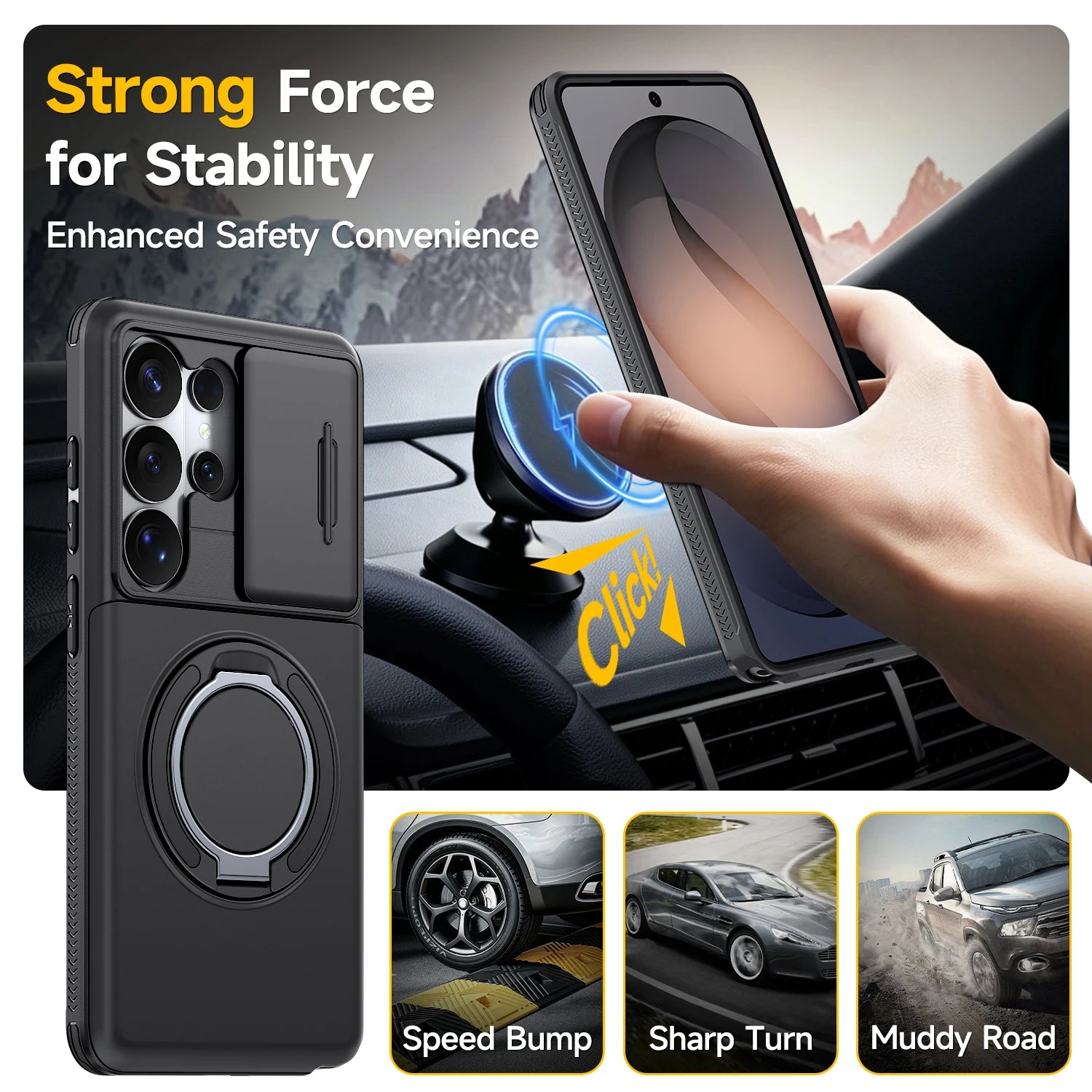 Hard Slide Lens Protector Fashion Case for Samsung Galaxy S26 Ultra S25 FE S24 Plus S22 S23 Ultra Back Covers