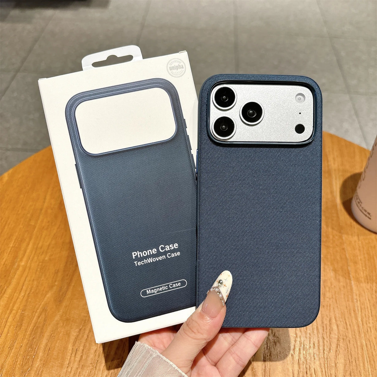 Original Tech Woven for Magsafe Phone Case for iPhone 18 Pro 17 Pro Max Air 16 15 14 13 Boxed Magnetic Wireless Charging Cover