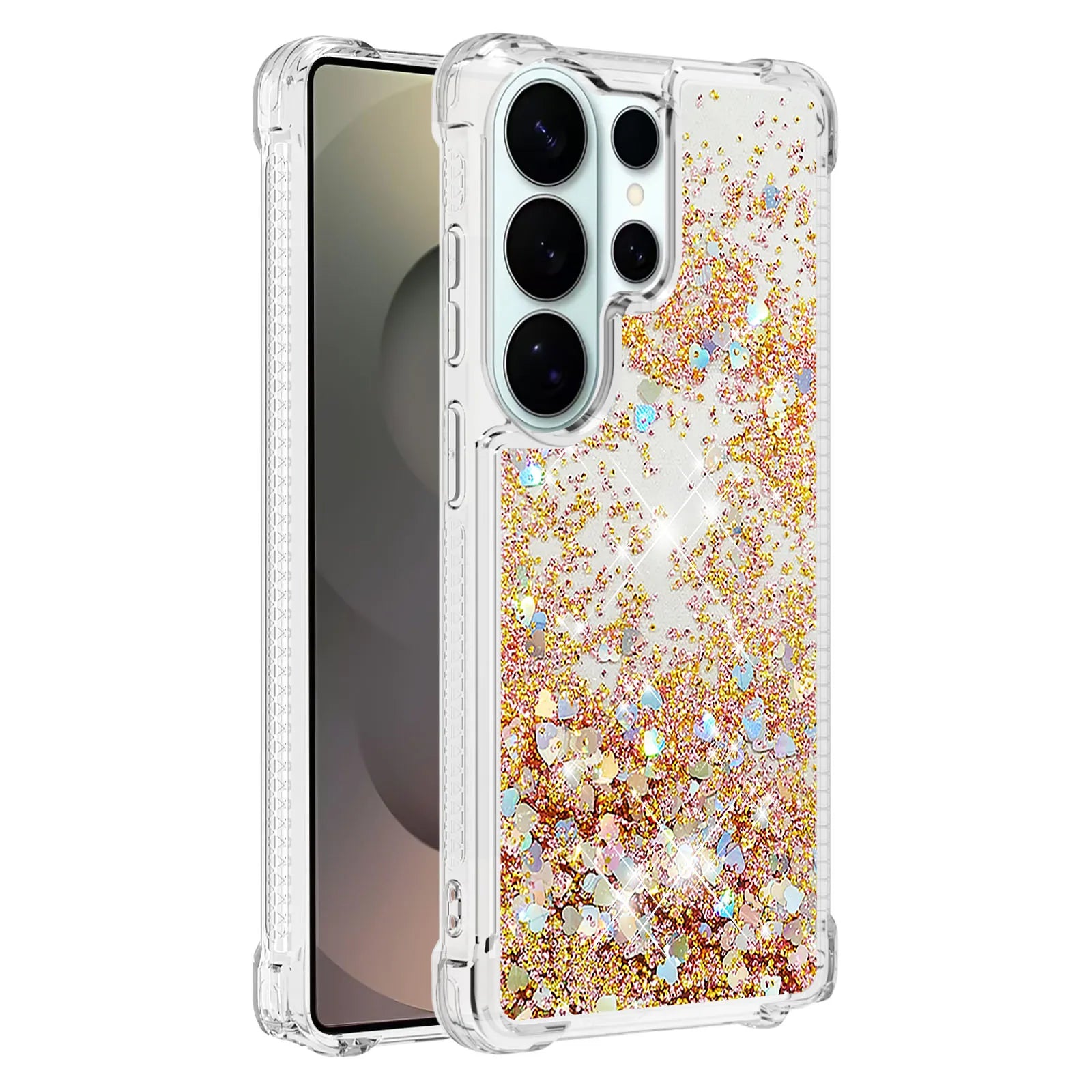 Clear Shockproof Bling Glitter Liquid Quicksand Case For Samsung Galaxy S26 S25 Edge S24 S23 S22 S21 S20 Ultra Plus FE Cover
