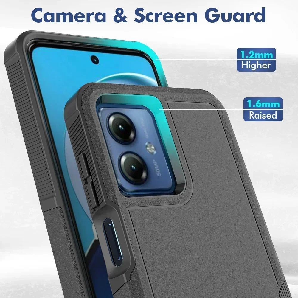 Rugged Armor Shockproof Phone Case For Motorola Moto G Stylus 5G 2025 Power 5G 2025 Play 2024 2023 PC+TPU Protection Back Cover