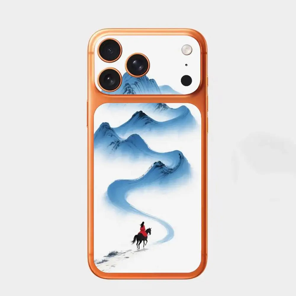 By The Mountainside   For iPhone 17pro,17pro max Carmere and Back Cover Decal Wrap Skin Colorful Rear Protective Sticker Film