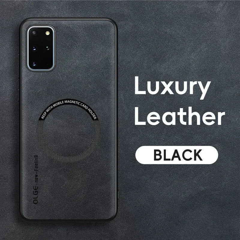 Magnetic Retro Leather Case For Samsung Galaxy S20 Plus Ultra S20Plus S20Ultra Wireless Charging Phone Case Cover