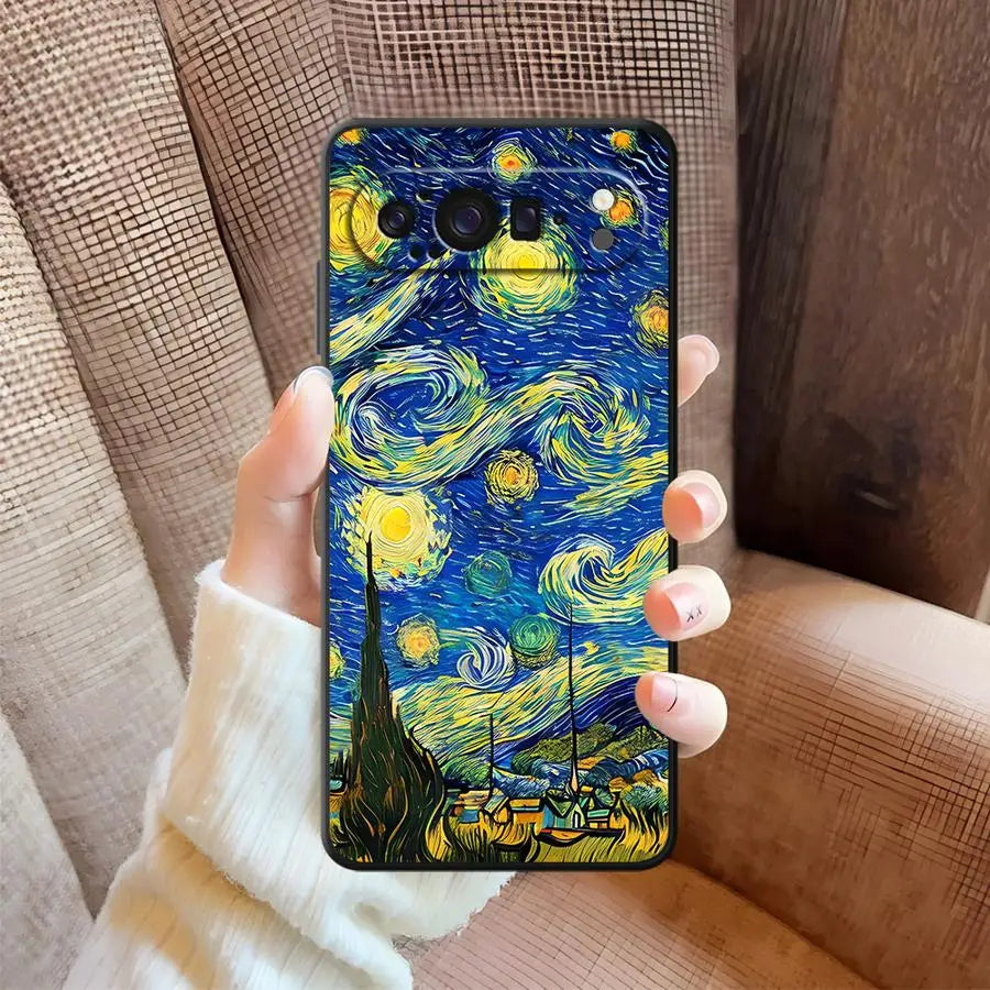 Funda Phone Cover Case for Google Pixel 7a 9a 8a 10 9 Pro XL 6 7 8 Pro 6a Van Gogh's Starry Sky